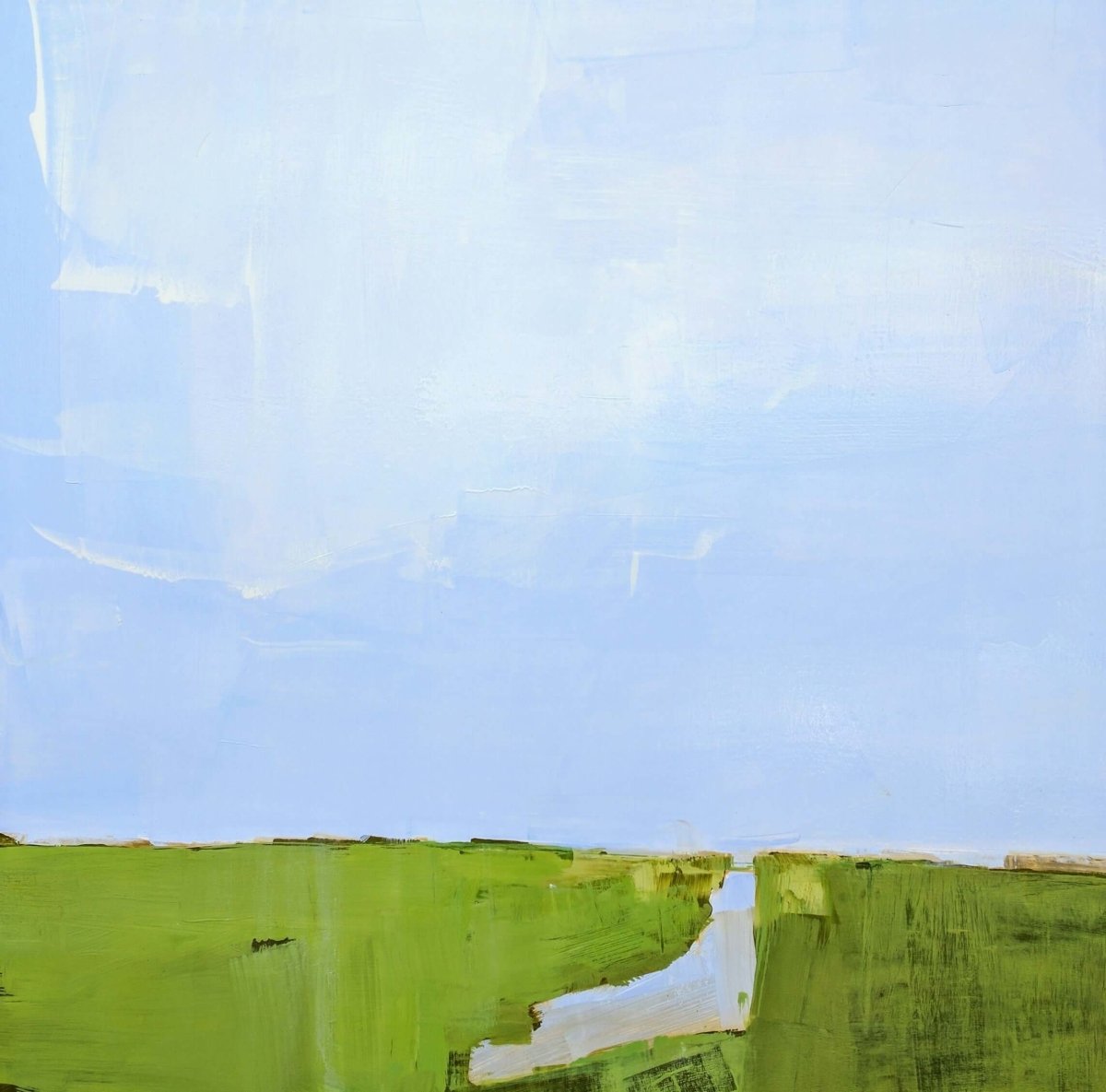 Green Marsh by Deborah Hill at LePrince Galleries