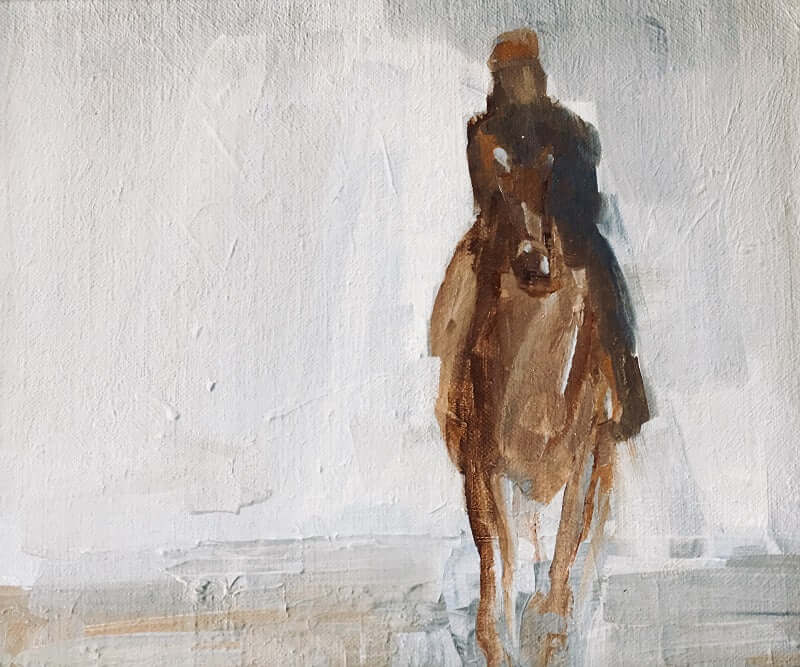 Horse and Rider Series by Deborah Hill at LePrince Galleries