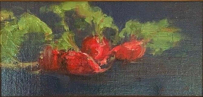 Radishes by Deborah Hill at LePrince Galleries