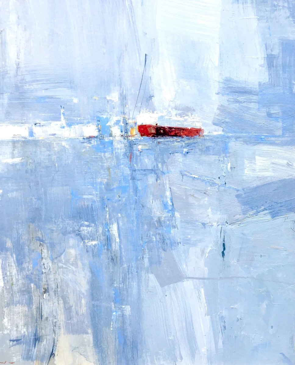 Red Ship by Deborah Hill at LePrince Galleries