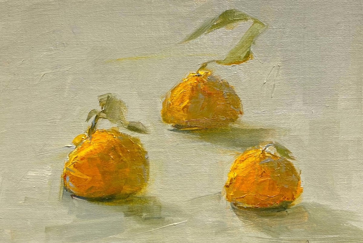 Satsuma Mandarin Series 3 by Deborah Hill at LePrince Galleries