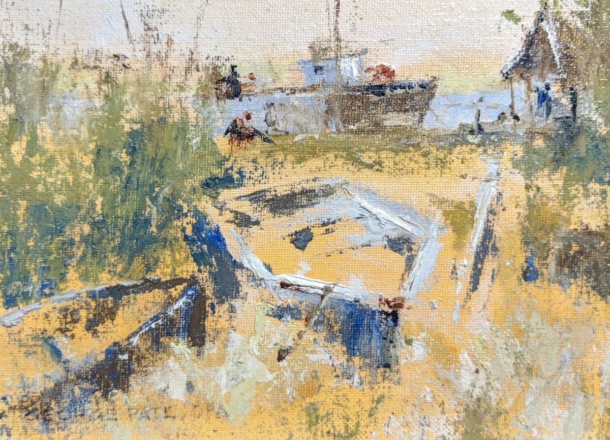 Grass Bottom Boats by George Pate at LePrince Galleries