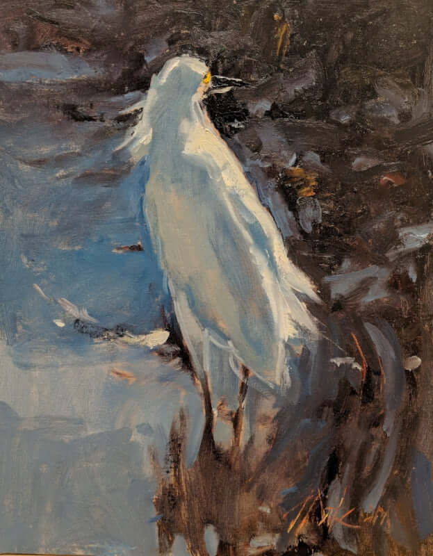 Raking Oysters by George Pate at LePrince Galleries