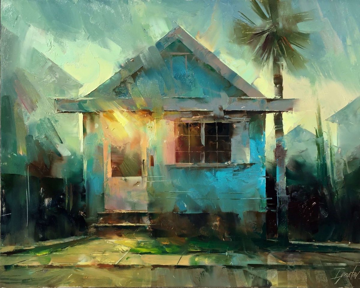 Blue House by Ignat Ignatov at LePrince Galleries