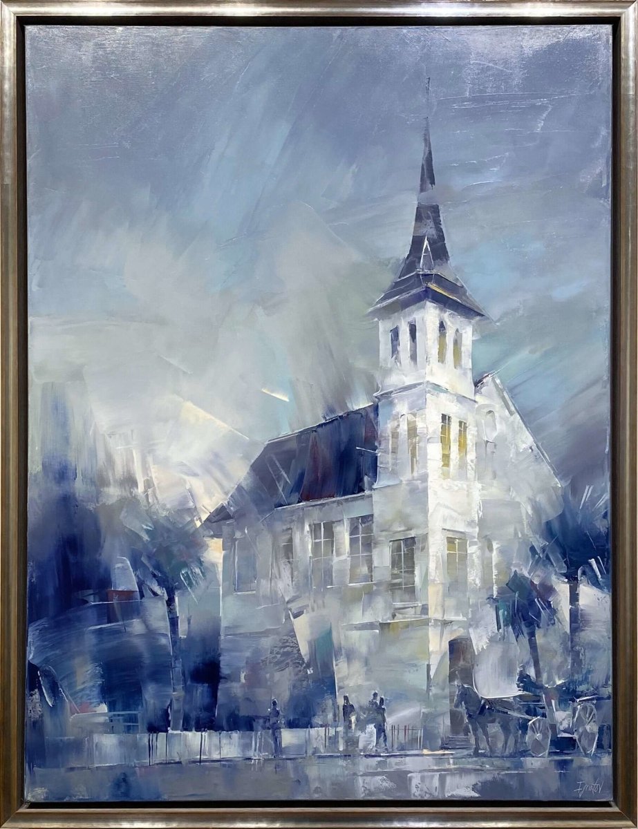 Charleston Cityscape in Blue by Ignat Ignatov at LePrince Galleries