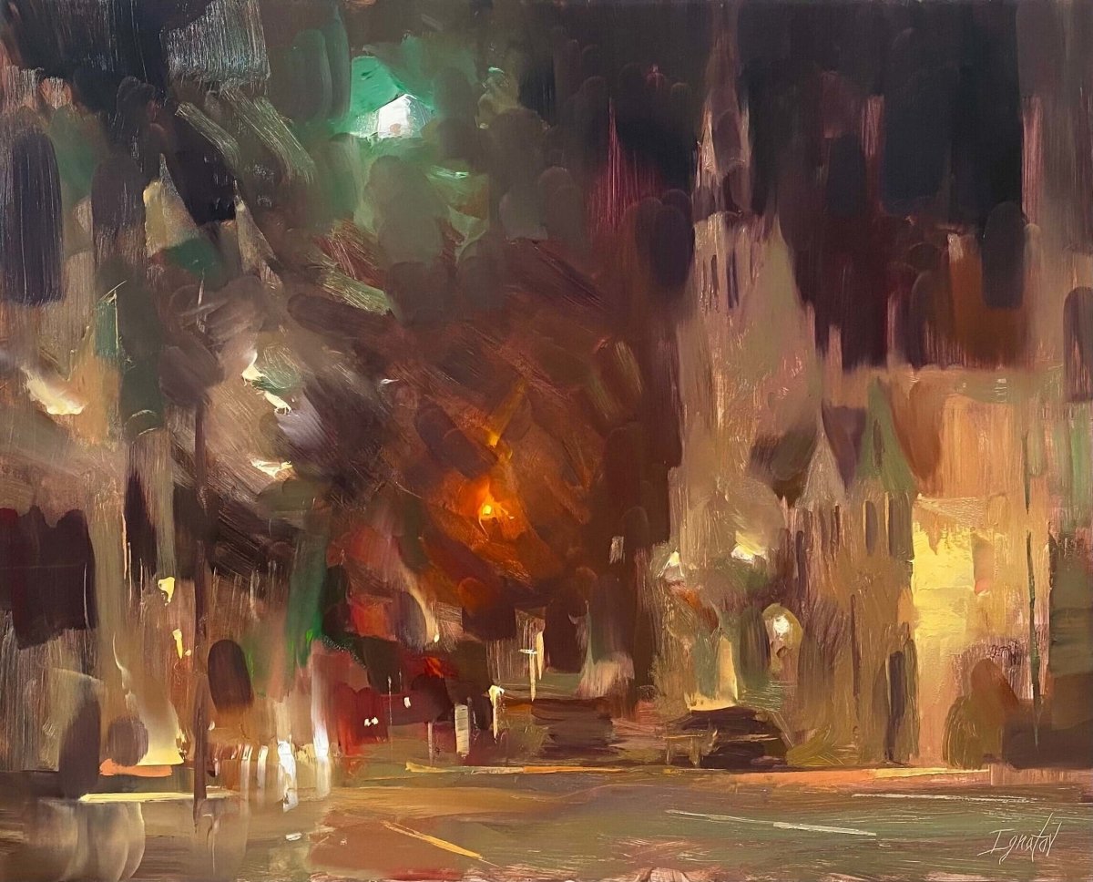 Charleston Nocturne by Ignat Ignatov at LePrince Galleries