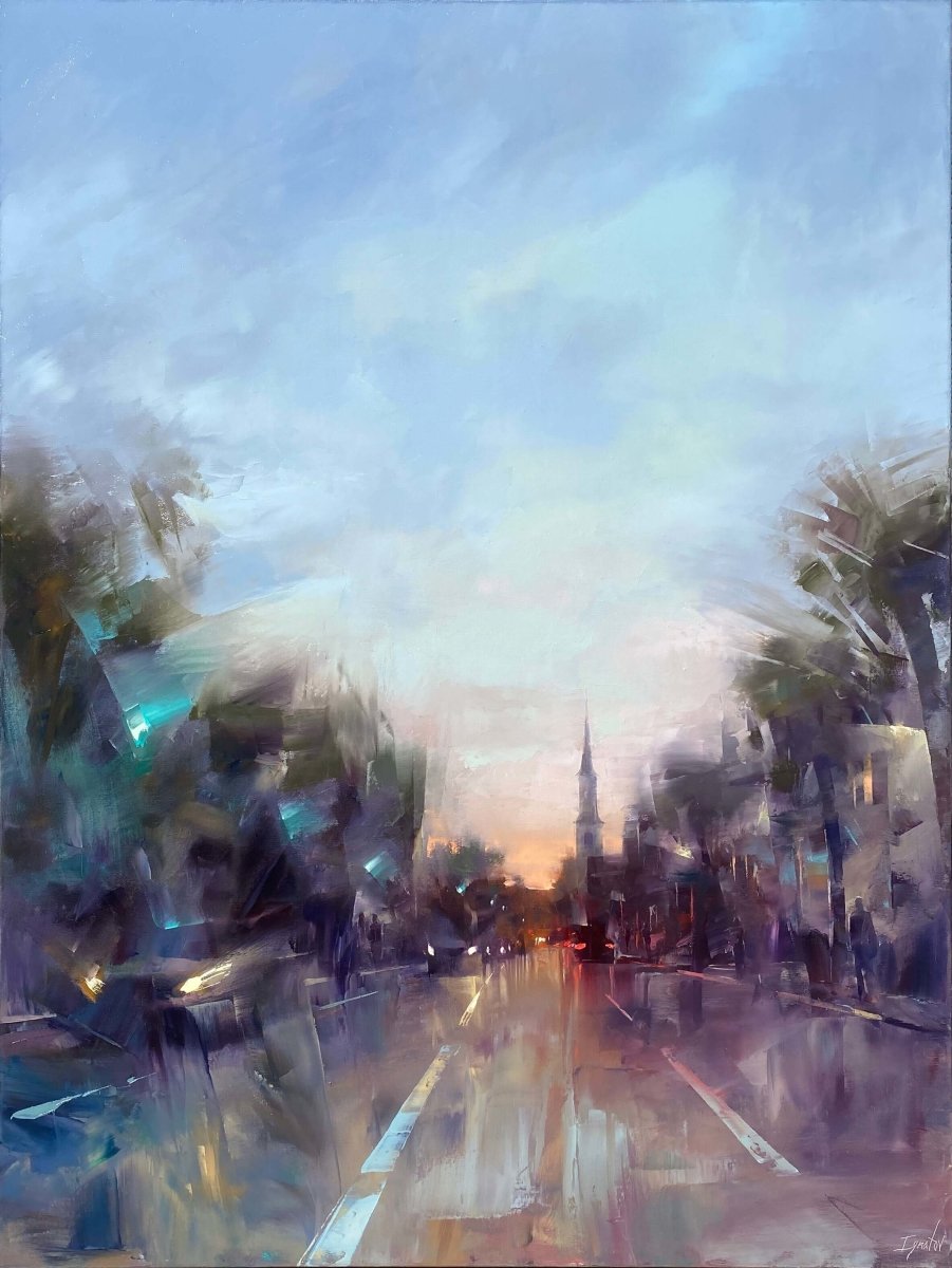 Downtown at Dusk by Ignat Ignatov at LePrince Galleries