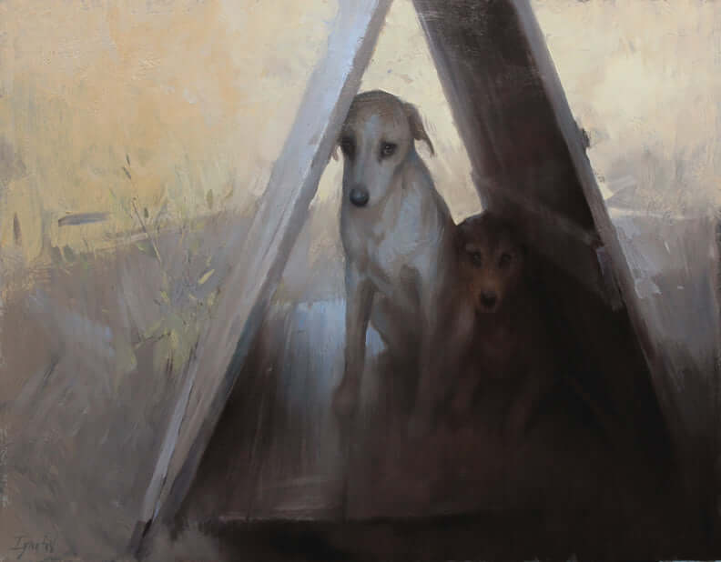 Homeless Dogs by Ignat Ignatov at LePrince Galleries
