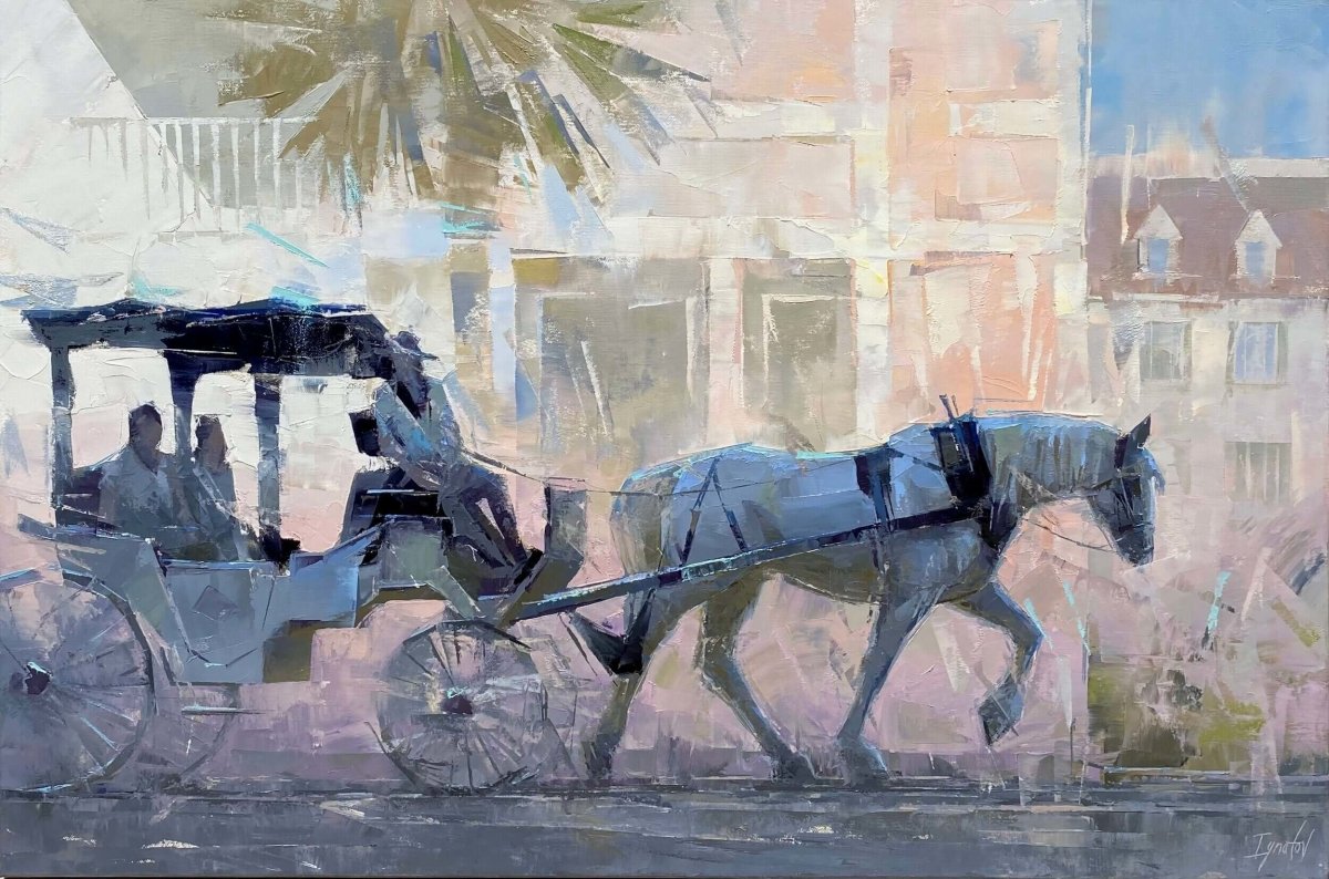 Morning Ride on King Street by Ignat Ignatov at LePrince Galleries