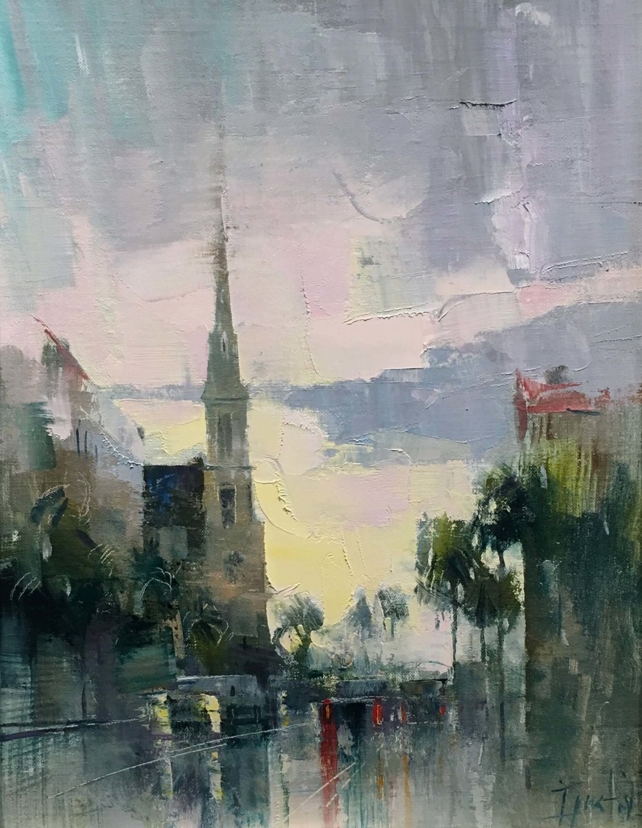 Rainy Day on Meeting by Ignat Ignatov at LePrince Galleries