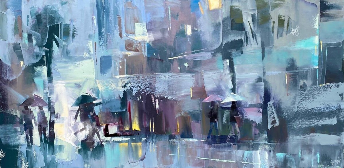 Rainy Evening on King Street by Ignat Ignatov at LePrince Galleries