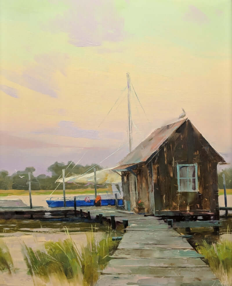 Shem Creek Shack by Ignat Ignatov at LePrince Galleries