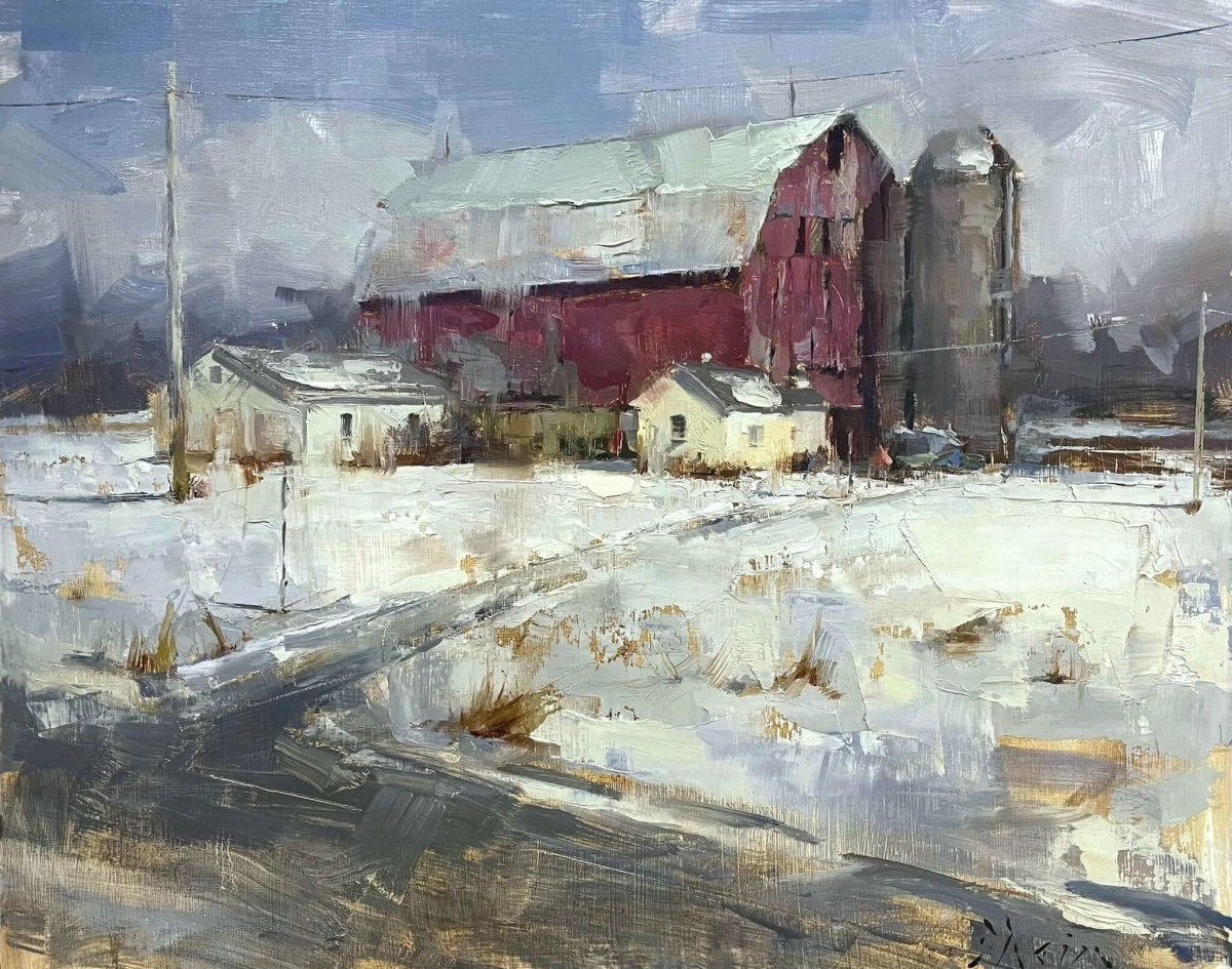 Wisconsin Barn by Jacob Dhein at LePrince Galleries