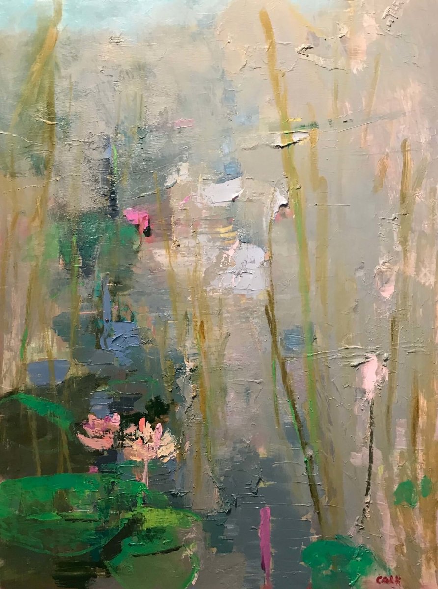 Water Lilies by James Calk at LePrince Galleries