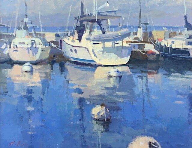 Boats and Bouys by John Poon at LePrince Galleries