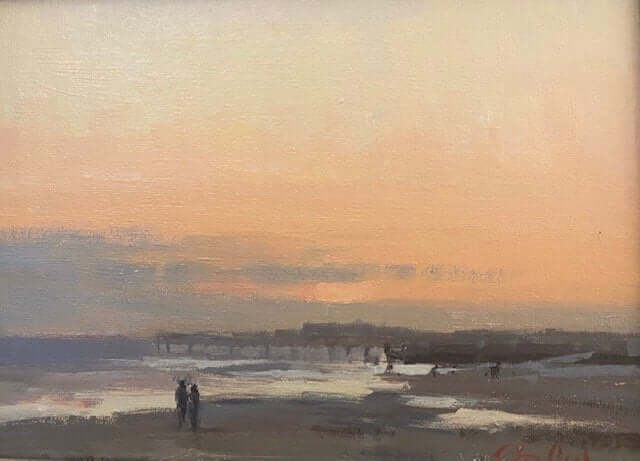 Evening by the Pier by John Poon at LePrince Galleries