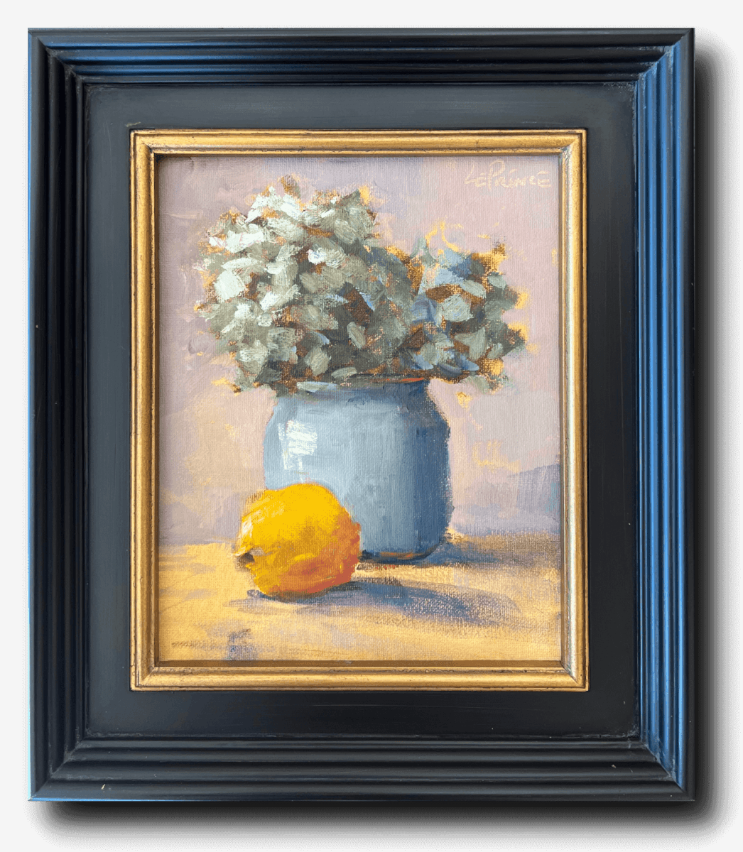 Hydrangea in Blue Vase by Kevin LePrince at LePrince Galleries