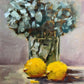 Hydrangea w/ 2 Lemons by Kevin LePrince at LePrince Galleries