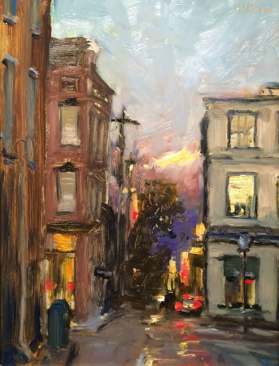 Storm Approaching King and Horlbeck Alley by Kevin LePrince at LePrince Galleries