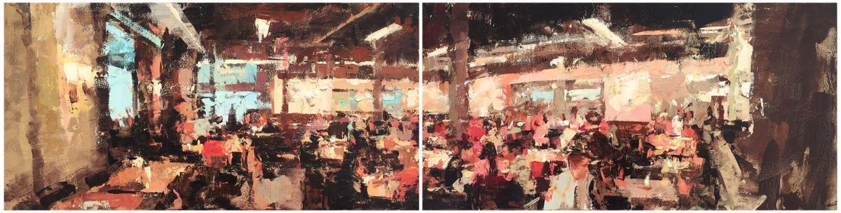 Fly By (Diptych) by LePrince Fine Art Gallery at LePrince Galleries