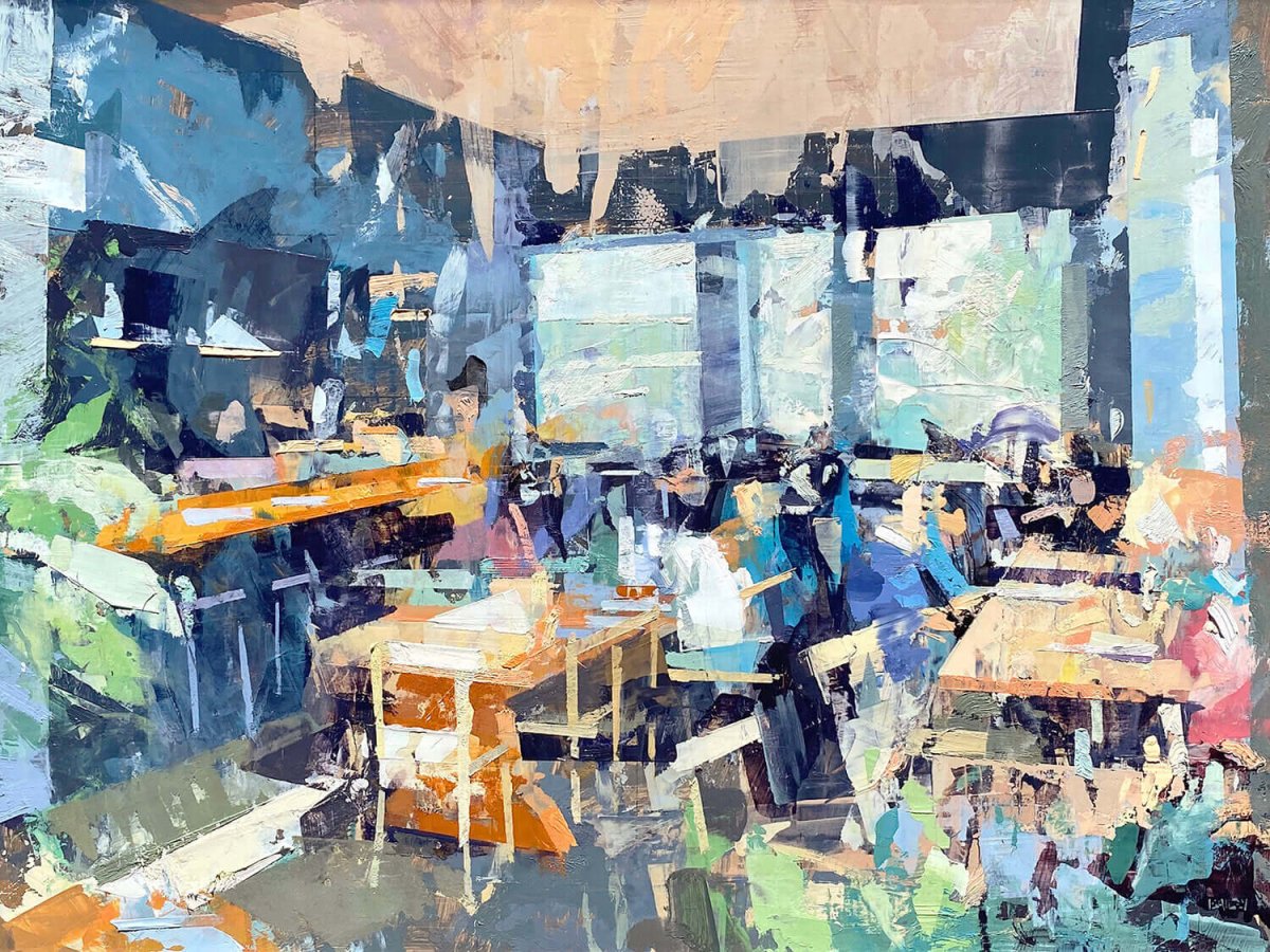 Gathering Color Study by LePrince Fine Art Gallery at LePrince Galleries