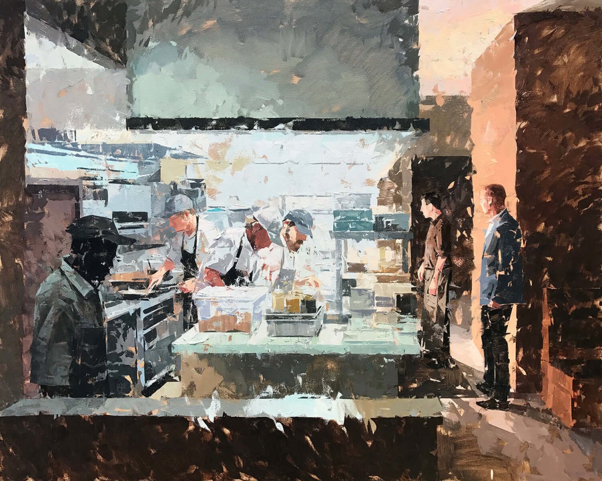 Pawpaw's Kitchen by Mark Bailey at LePrince Galleries