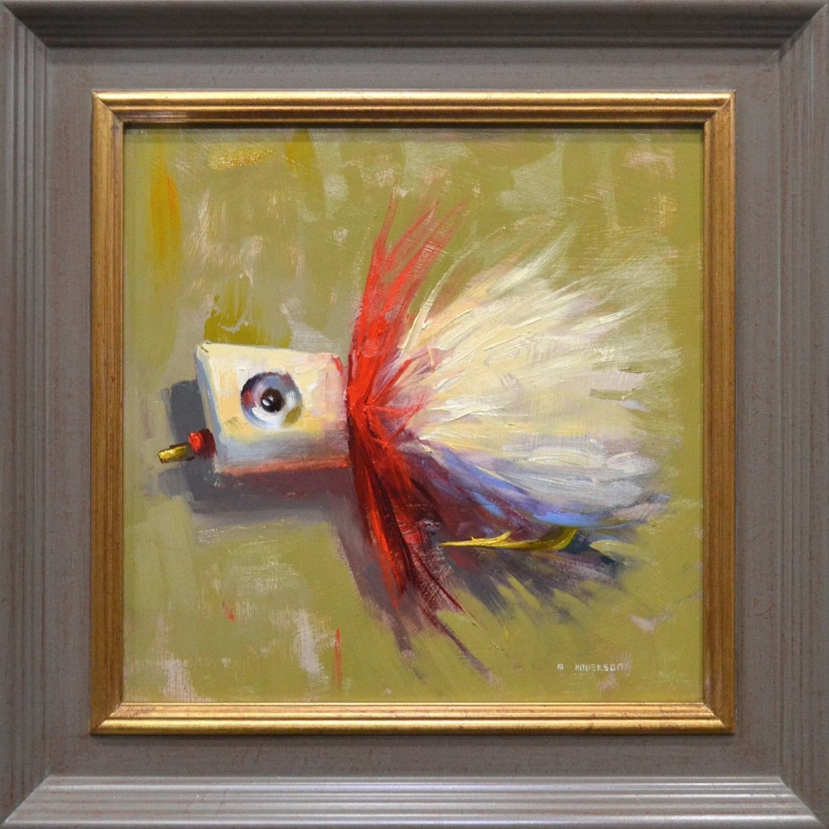 Red & White Popper by Marc Anderson at LePrince Galleries