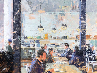 Afternoon Cafe by Mark Bailey at LePrince Galleries
