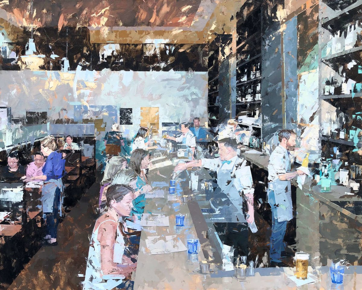 Bottles &amp; Bowties by Mark Bailey at LePrince Galleries