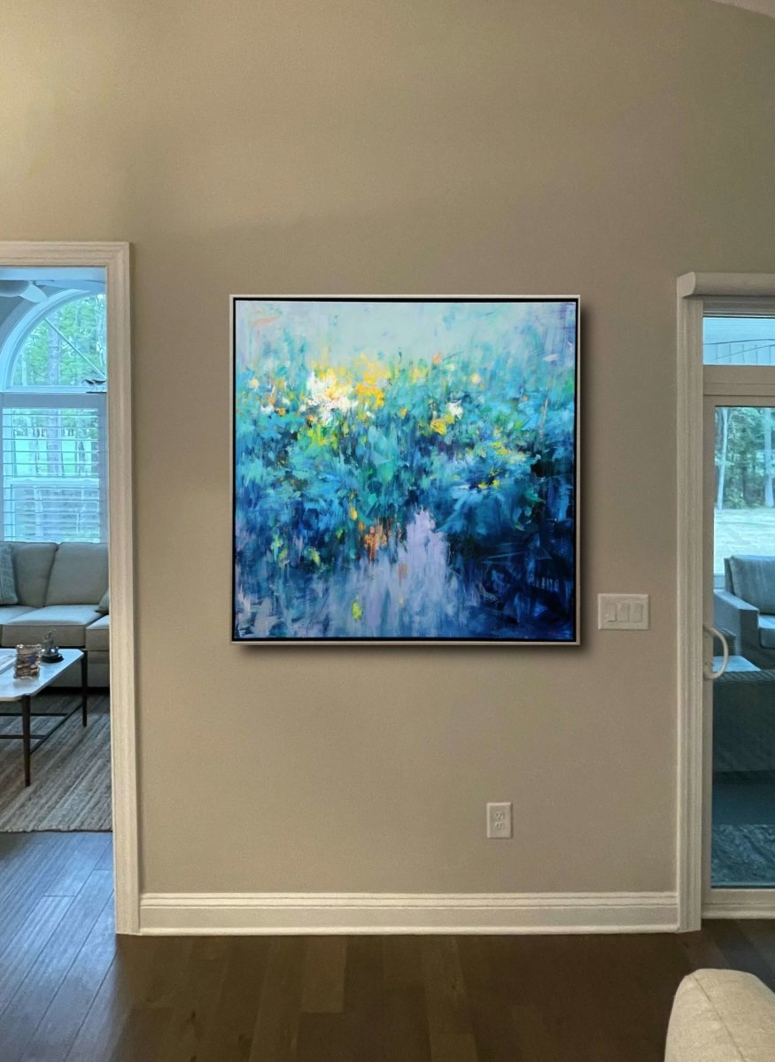 Blue Pond by Ning Lee at LePrince Galleries