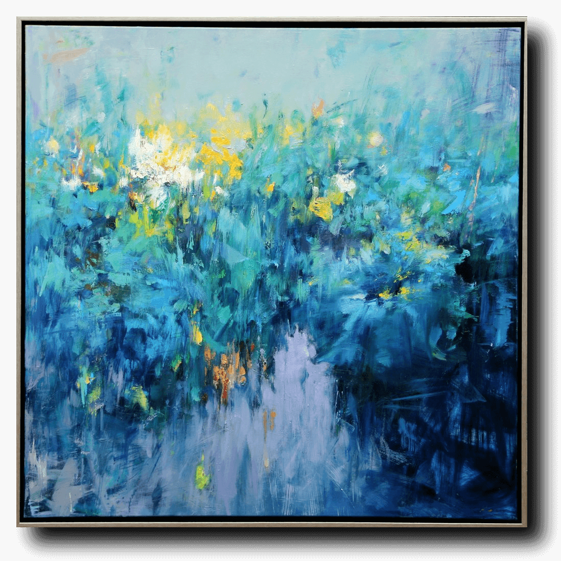 Blue Pond by Ning Lee at LePrince Galleries