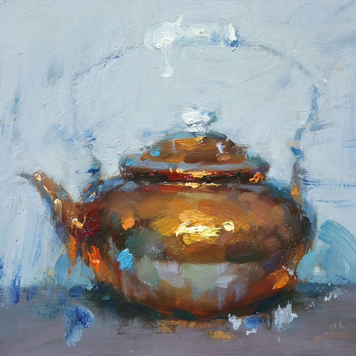 Copper Pot by Ning Lee at LePrince Galleries