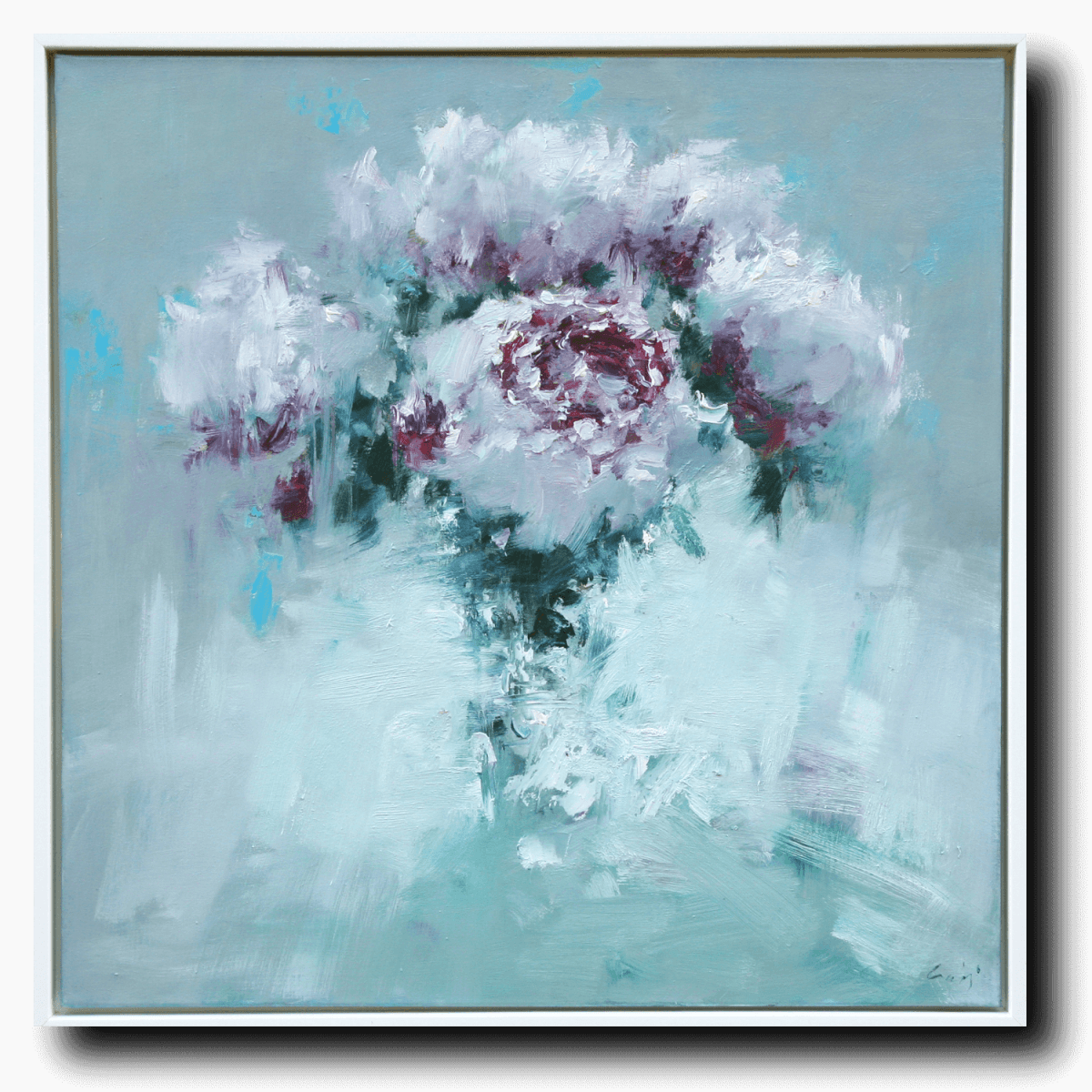 Peonies by the Window by Ning Lee at LePrince Galleries