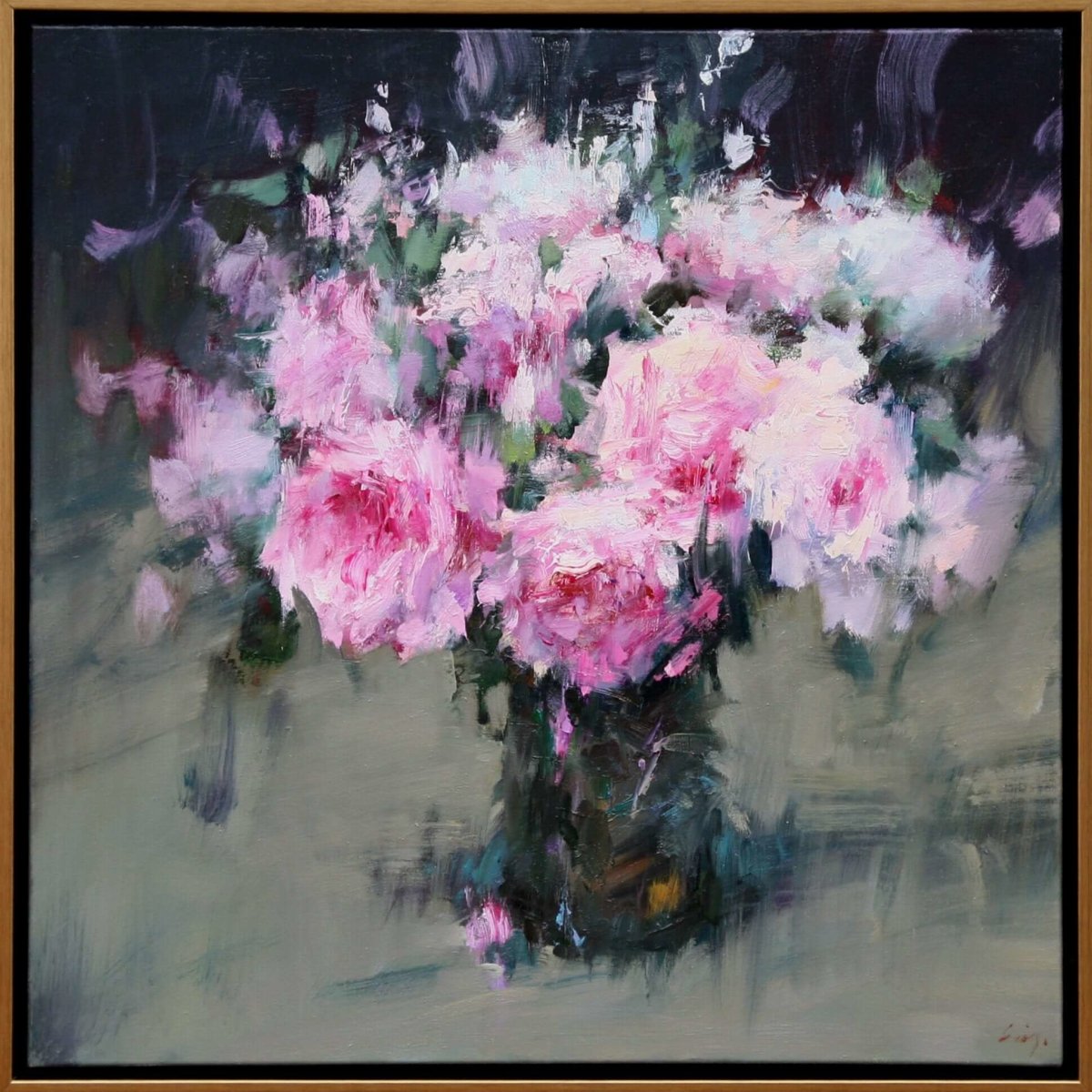 Pink Roses by Ning Lee at LePrince Galleries