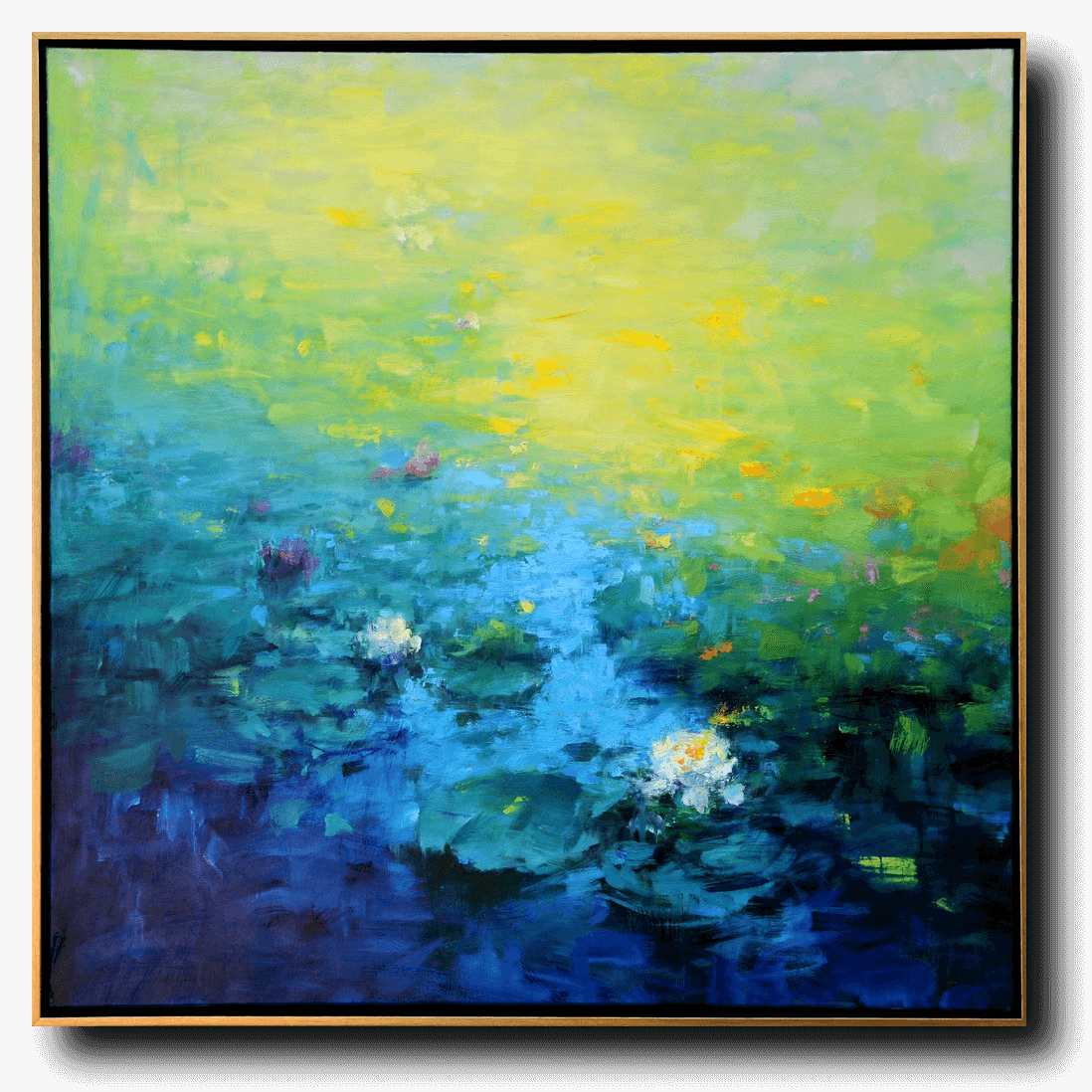 Summer Pond #3 by Ning Lee at LePrince Galleries