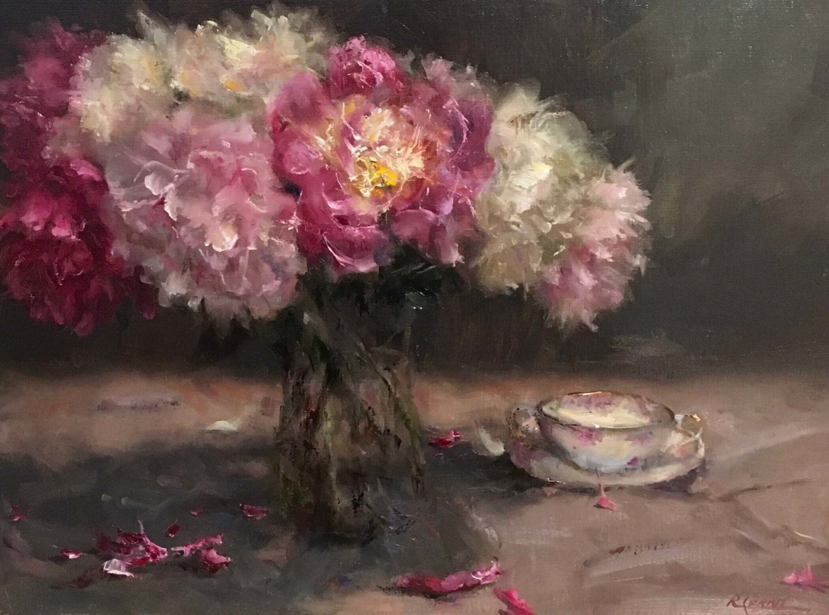 Peony Petals by Rosanne Cerbo at LePrince Galleries