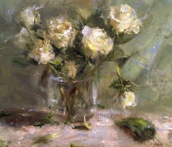 Subtle Roses by Roseanne Cerbo at LePrince Galleries