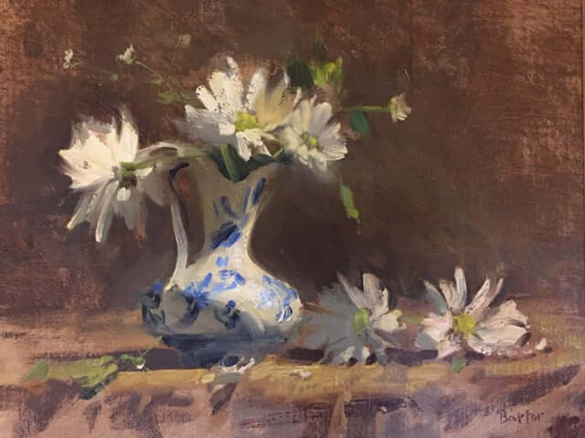 Creamy Whites and Flow Blue by Stacy Barter at LePrince Galleries