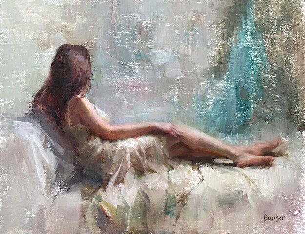 Curves on Cream by Stacy Barter at LePrince Galleries