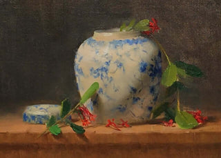 Dainty Reds and Ginger Jar by Stacy Barter at LePrince Galleries
