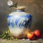Farm Apples, Flow Blue, and Camellias by Stacy Barter at LePrince Galleries