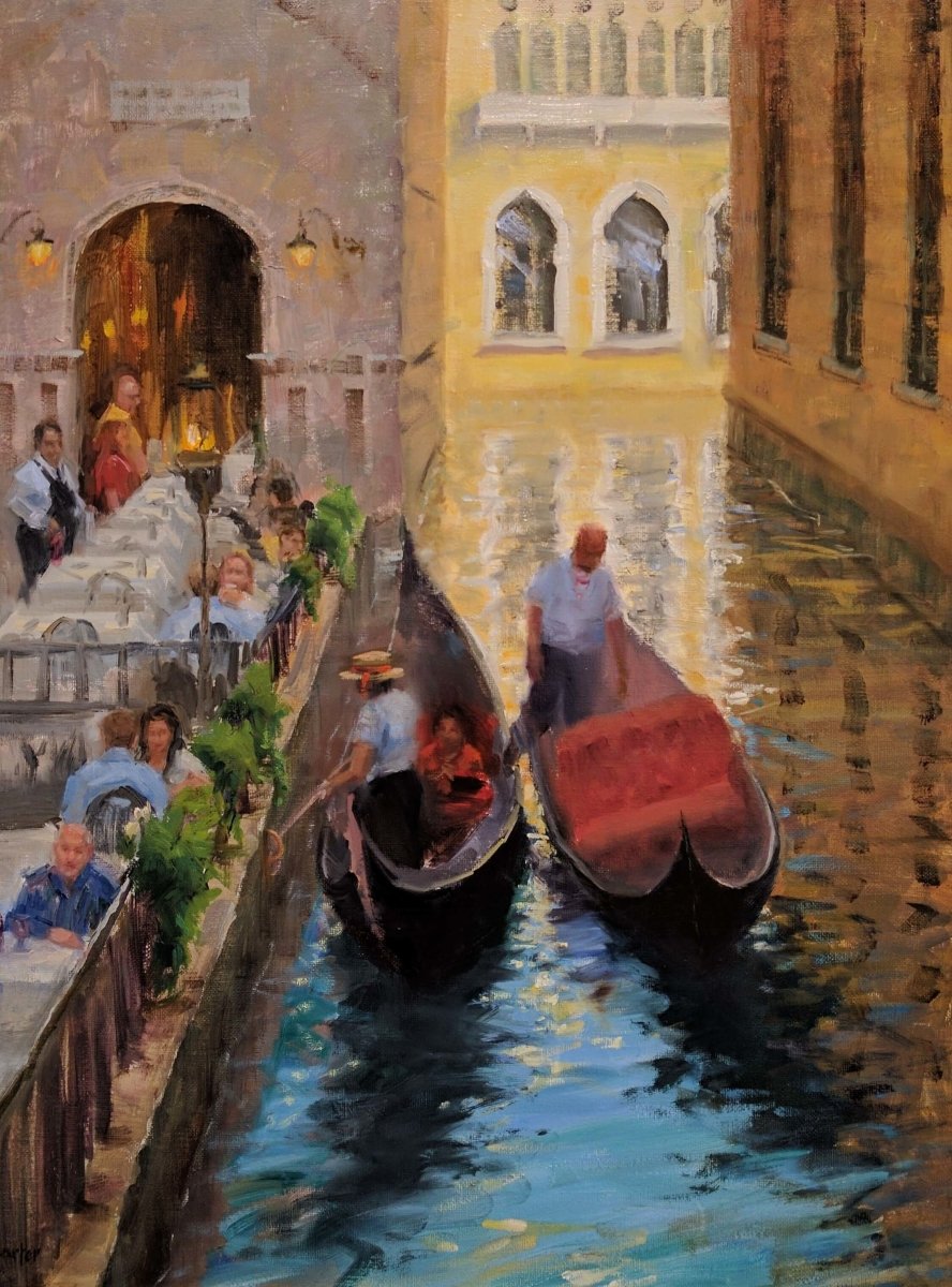 Gondola on Dancing Waters by Stacy Barter at LePrince Galleries
