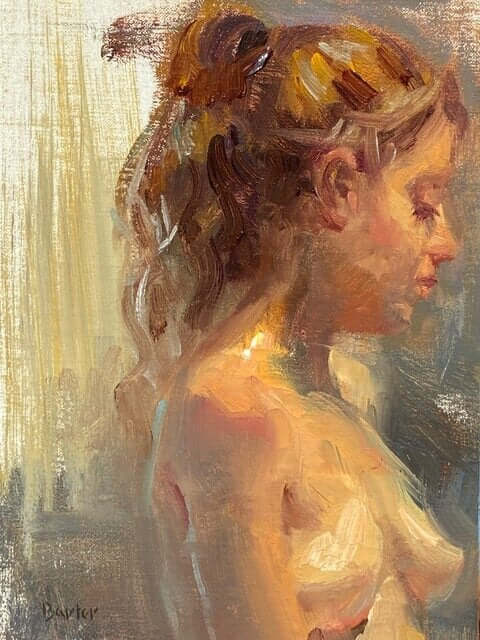 Hair and Lashes by Stacy Barter at LePrince Galleries