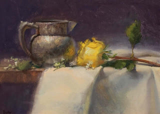 Pewter and Roses by Stacy Barter at LePrince Galleries
