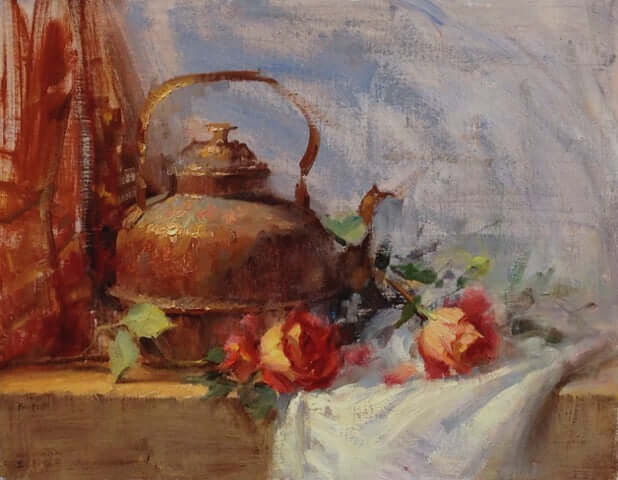 Tea and Roses by Stacy Barter at LePrince Galleries