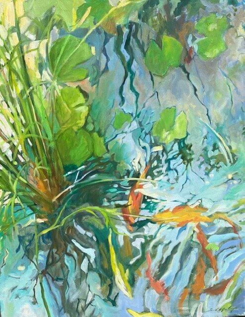 Koi Pond I by Susannah Gramling at LePrince Galleries