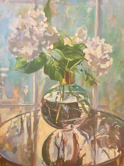 Spring Hydrangeas by Susannah Gramling at LePrince Galleries