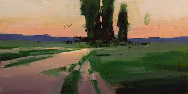 Cypress Sunset in Toscana ll by Thorgrimur Einarsson at LePrince Galleries