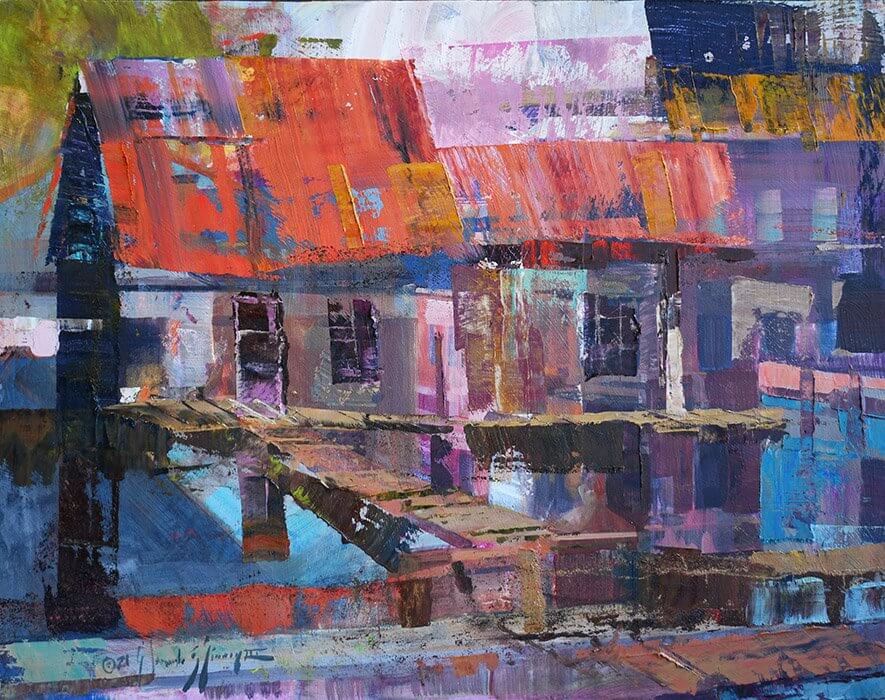 Dockside Shanty l by Trey Finney at LePrince Galleries