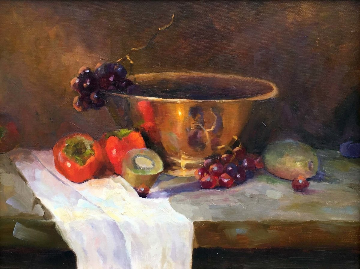 Copper Bowl by Vicki Robinson at LePrince Galleries